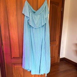 Torrid Blue Cowl Neck Sundress